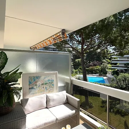 Bel Climatise Avec Piscine Et Parking A Juan Les Pins, A 5 Min Du Centre Et Plages - Fr-1-789-4 Διαμέρισμα